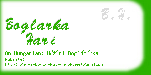 boglarka hari business card